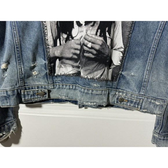 EUC Amiri Bob Marley Painted Denim Jacket - Picture 12 of 14